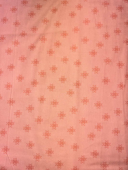 Petals and Stitches - Ohio Star Peach