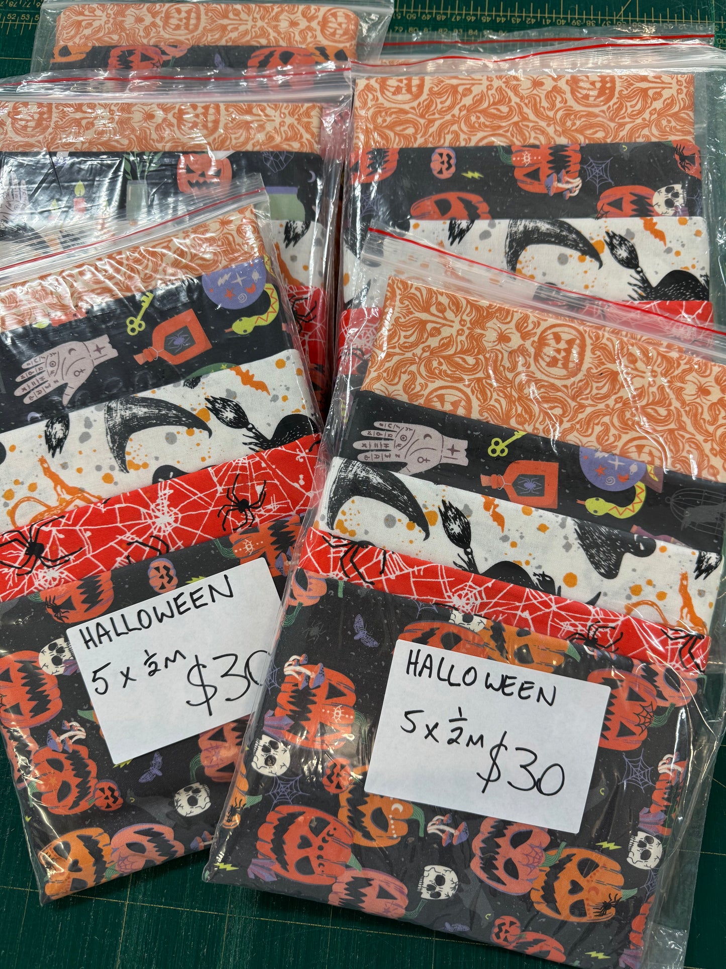 Halloween Fabric Pack - 5 x 1/2m
