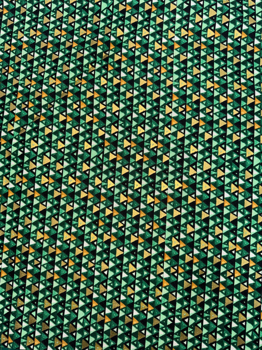 Gustav Klimt Gold and Green Triangles