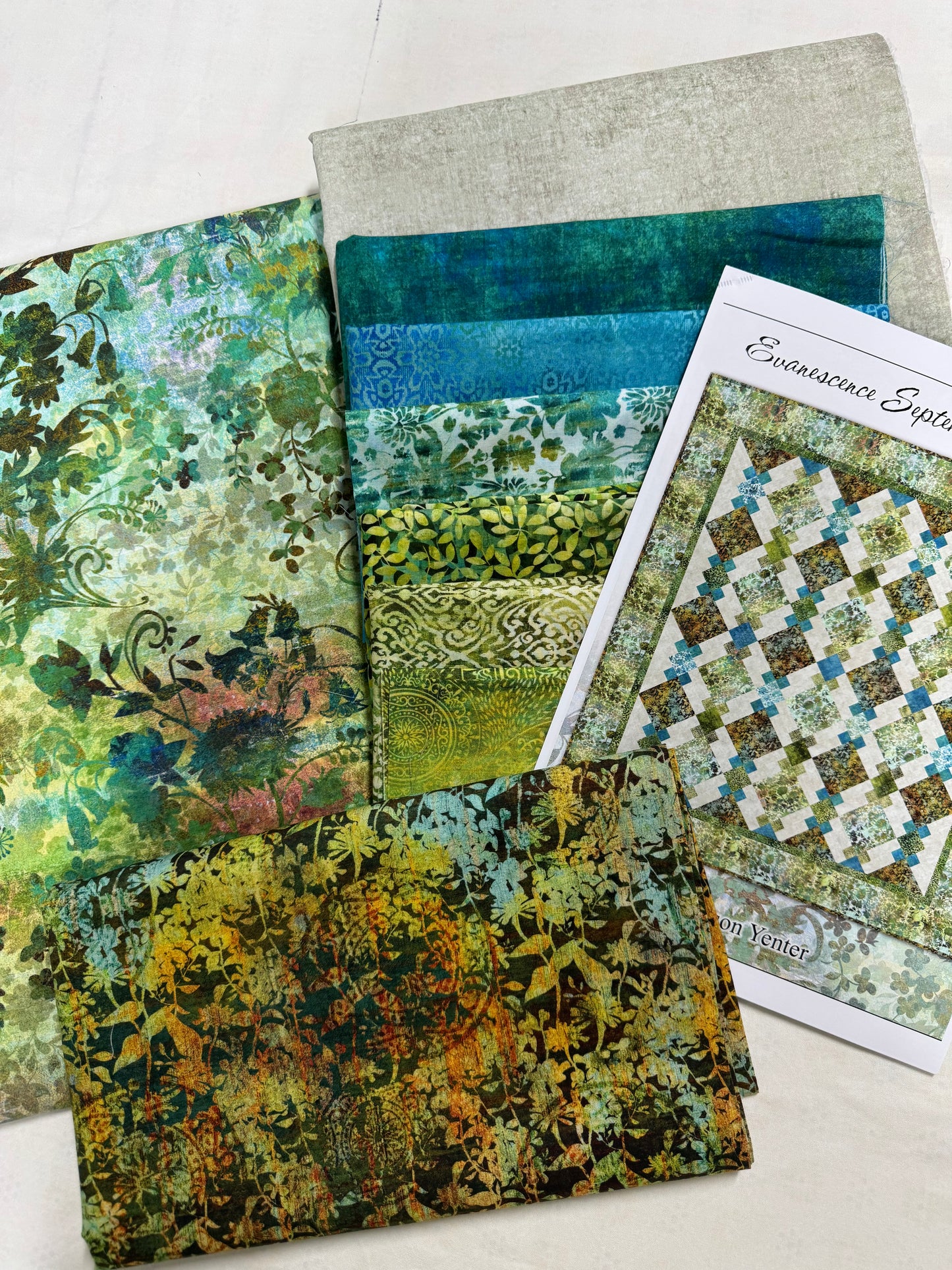 Evanescence September Rain Quilt Kit - Autumn - 80.5" x 85.5"  Jason Yenter Design. Only 4 available.