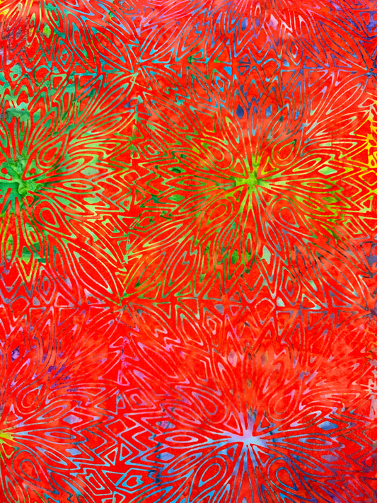 Batik French Mandala BA45-1996 Oranges