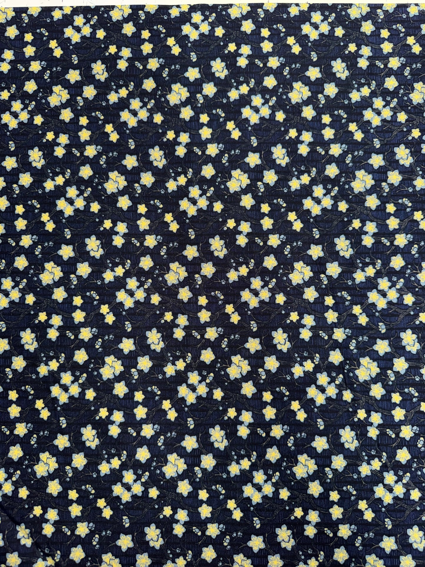 Robert Kaufman - Kyoto Gardens - Navy with small flowers