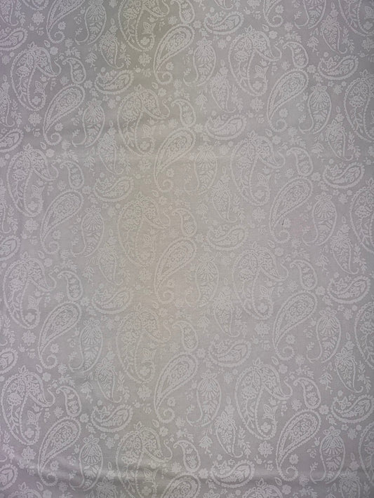 Paisley White on White Wideback Quilt Fabric