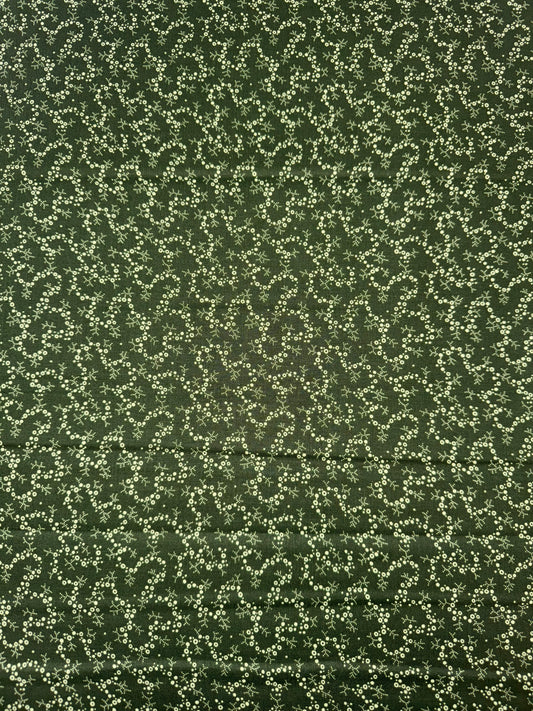 Wintertide Green Accent fabric Forest Green