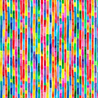 Color Crush - Multicoloured Brushstrokes in Stripes
