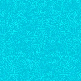 Color Crush - Daisies on Bright Aqua
