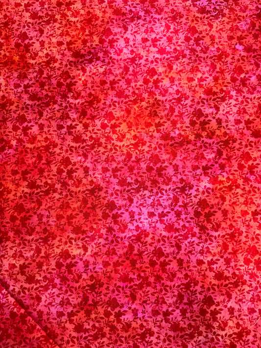 Blooming Day and Night by Jason Yenter - Orange Red Floral