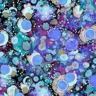 Tree of Life - Allover Bubbles - Blue & Violet