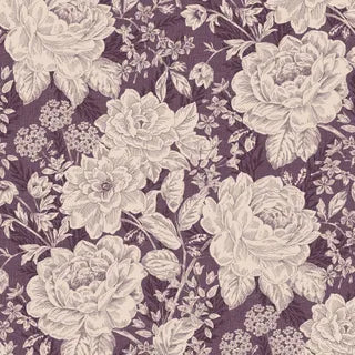 Charlotte 108" Vintage Floral Wideback - Purple