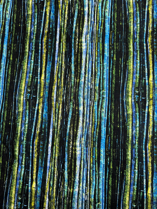 Fabulously Froggy Blue and Green Bamboo