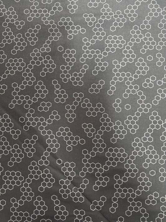 FIGO Black Grey Bees Hexagons