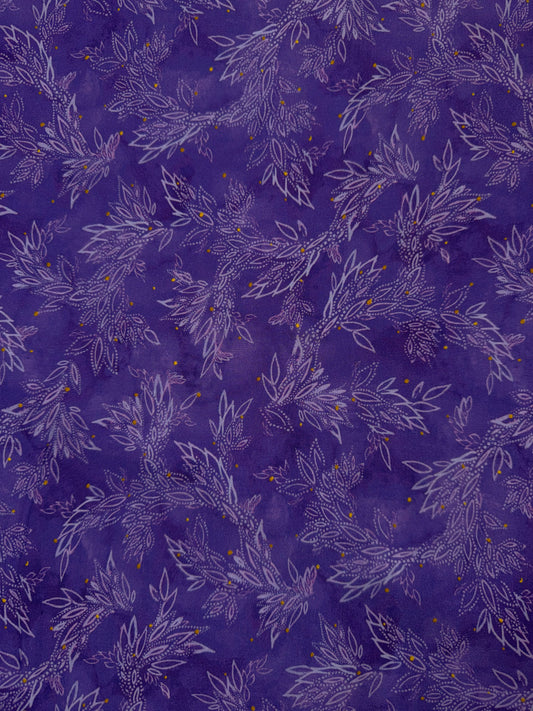 Painted Sea - Leafy Sea Trails in Violet