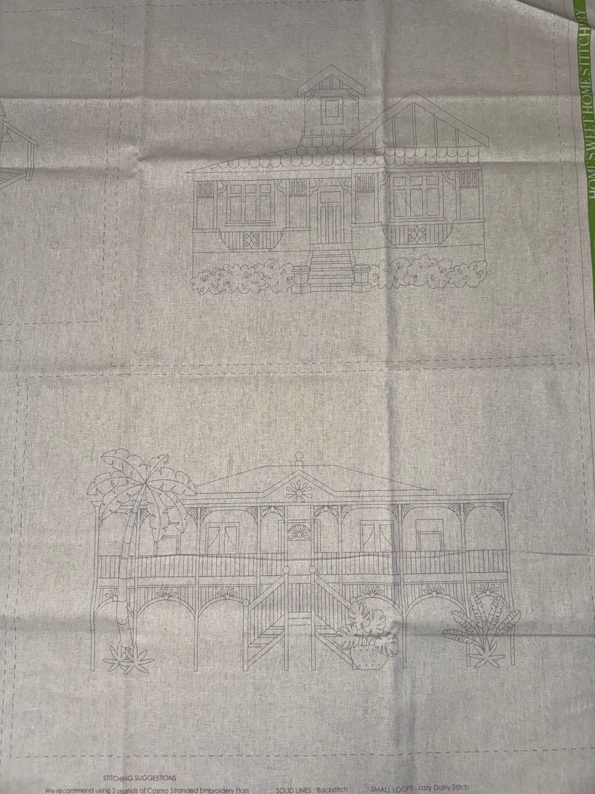 DV7986 Stitchery - Home Sweet Home - Queenslander Homes