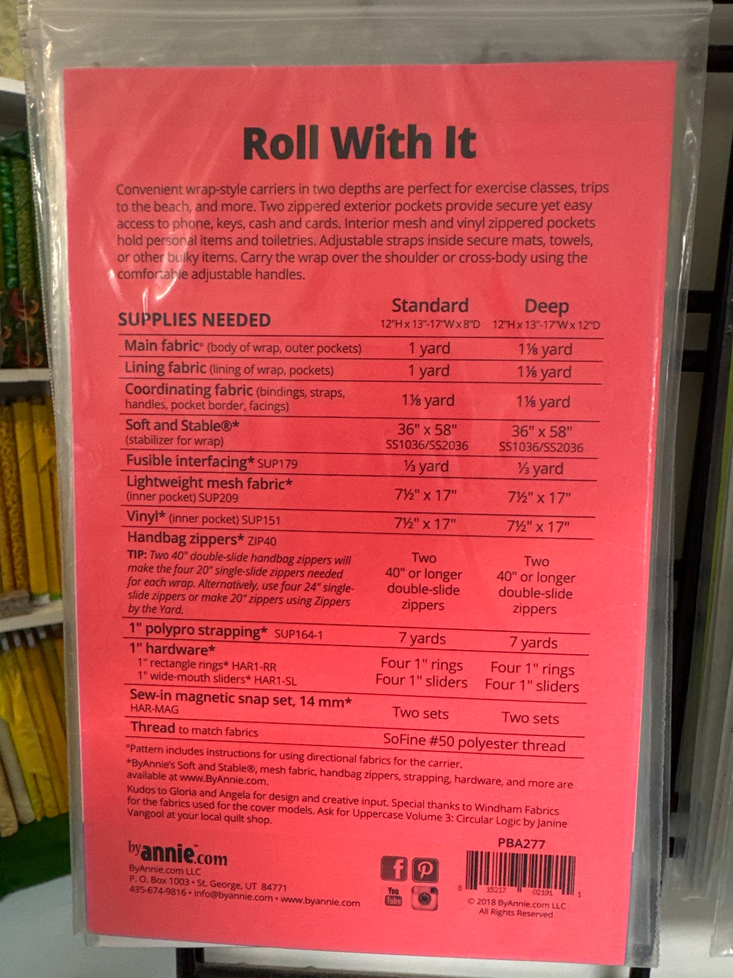 By Annie Pattern - Roll With It