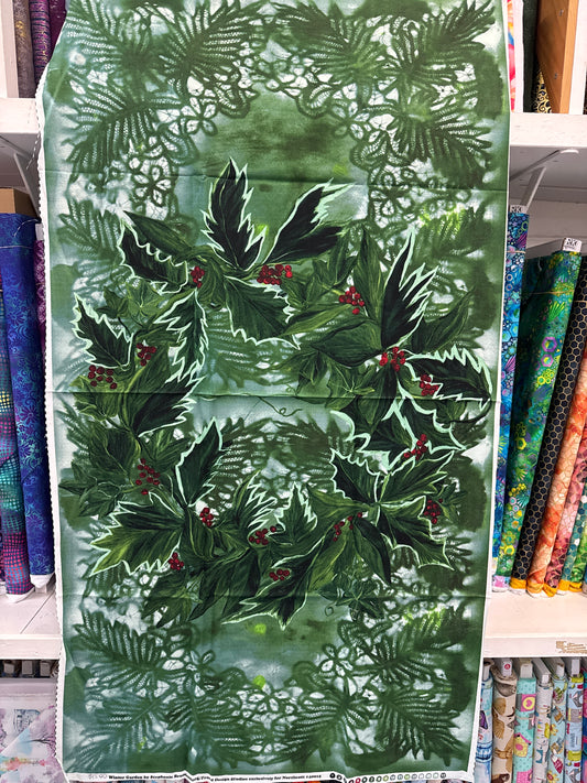 Winter Garden Green Foliage Panel
