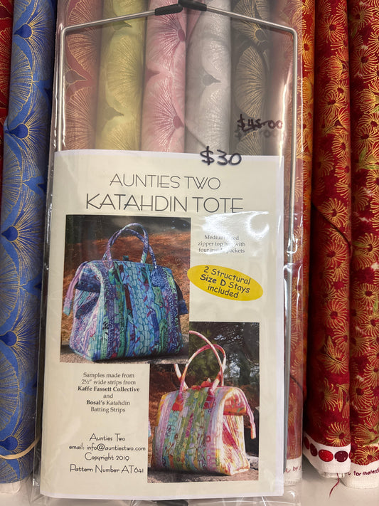Aunties Two Patterns- Katahdin Tote