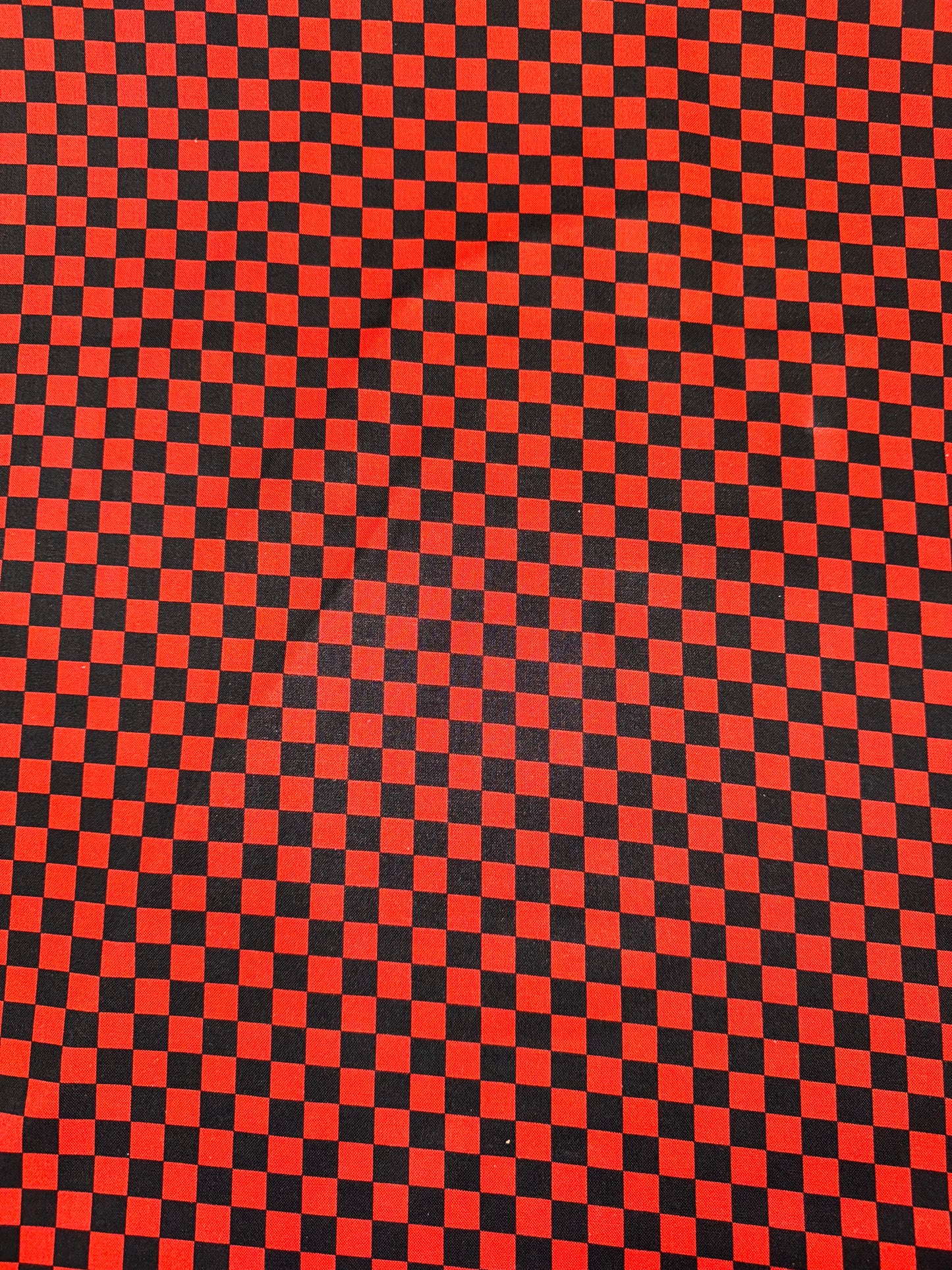 Racing Checkered Red and Black