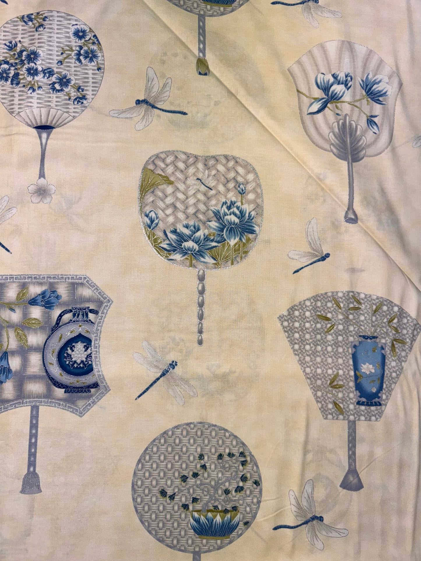 Summer Palace by Leesa Chandler - Fans Blue and Green