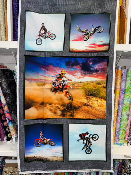 Motocross Maniacs Dirt Bike 5 block panel 60cm