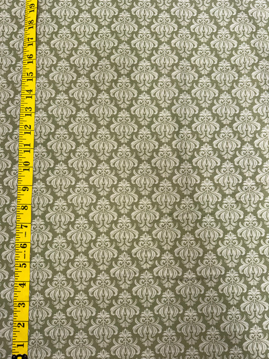 Fleur and Flutter - Paris Damask in Green