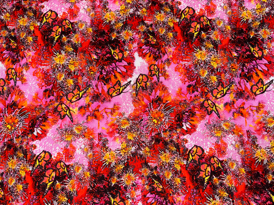 Flutter and Bloom Pink and Yellow