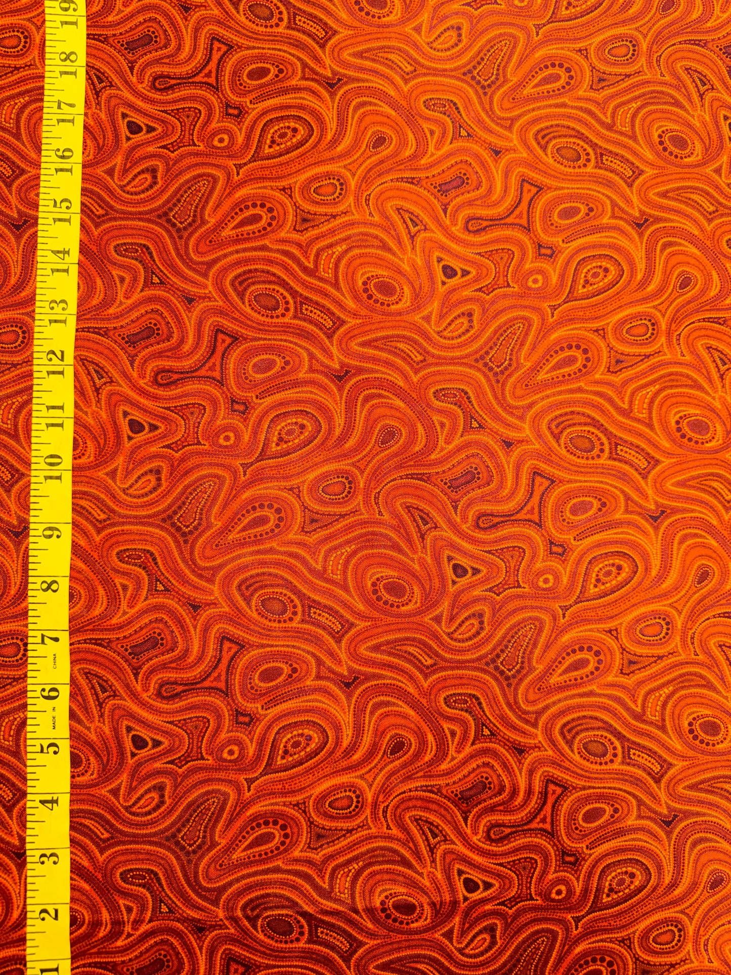 TJUKURPA LAND - Swirls in Rusts