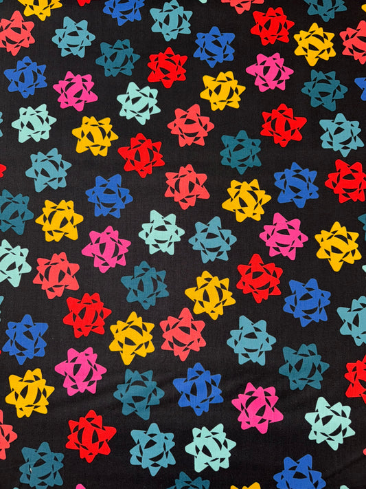 Peppermint Bows Black Multi