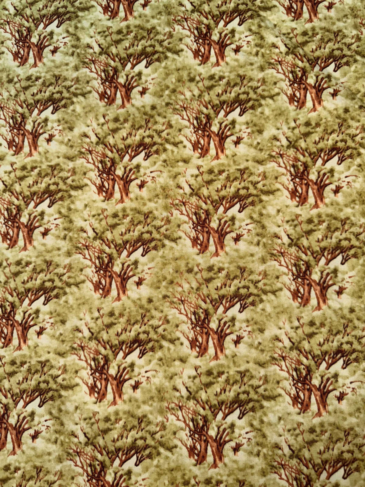 Gum Tree Patterns Gum Trees on Green background – Gympie Patchwork