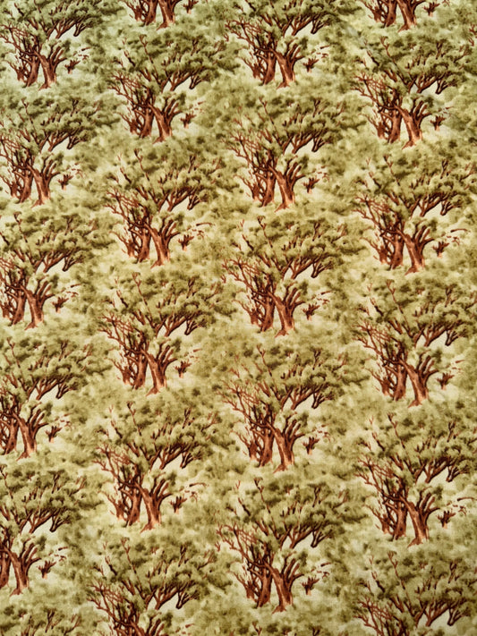 Gum Trees on Green background