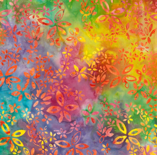 Batik Wideback in Rainbow Petals BA108-2404