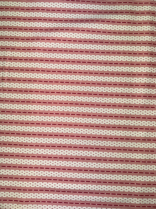 Milkwood Linen Cotton Pink Stripe 137cm wide