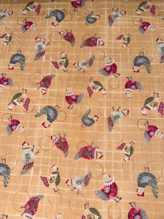 Chicken Scratch - Chickens on Sand Background