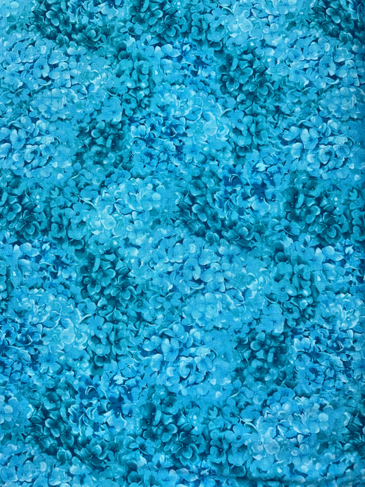 Floral Fantasy by Jinny Beyer - Aqua Allover