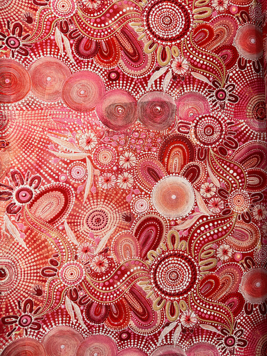 Spirit of the Bush - Bush Medicine Ngurra Wideback Quilt backing