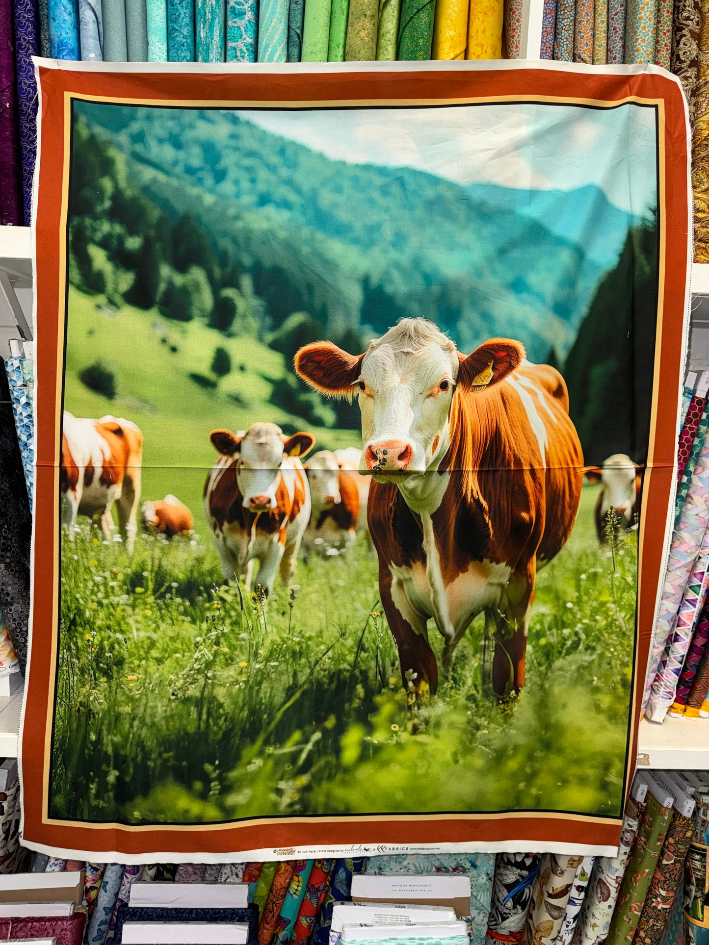 Homestead Bovines Cows 36" Panel