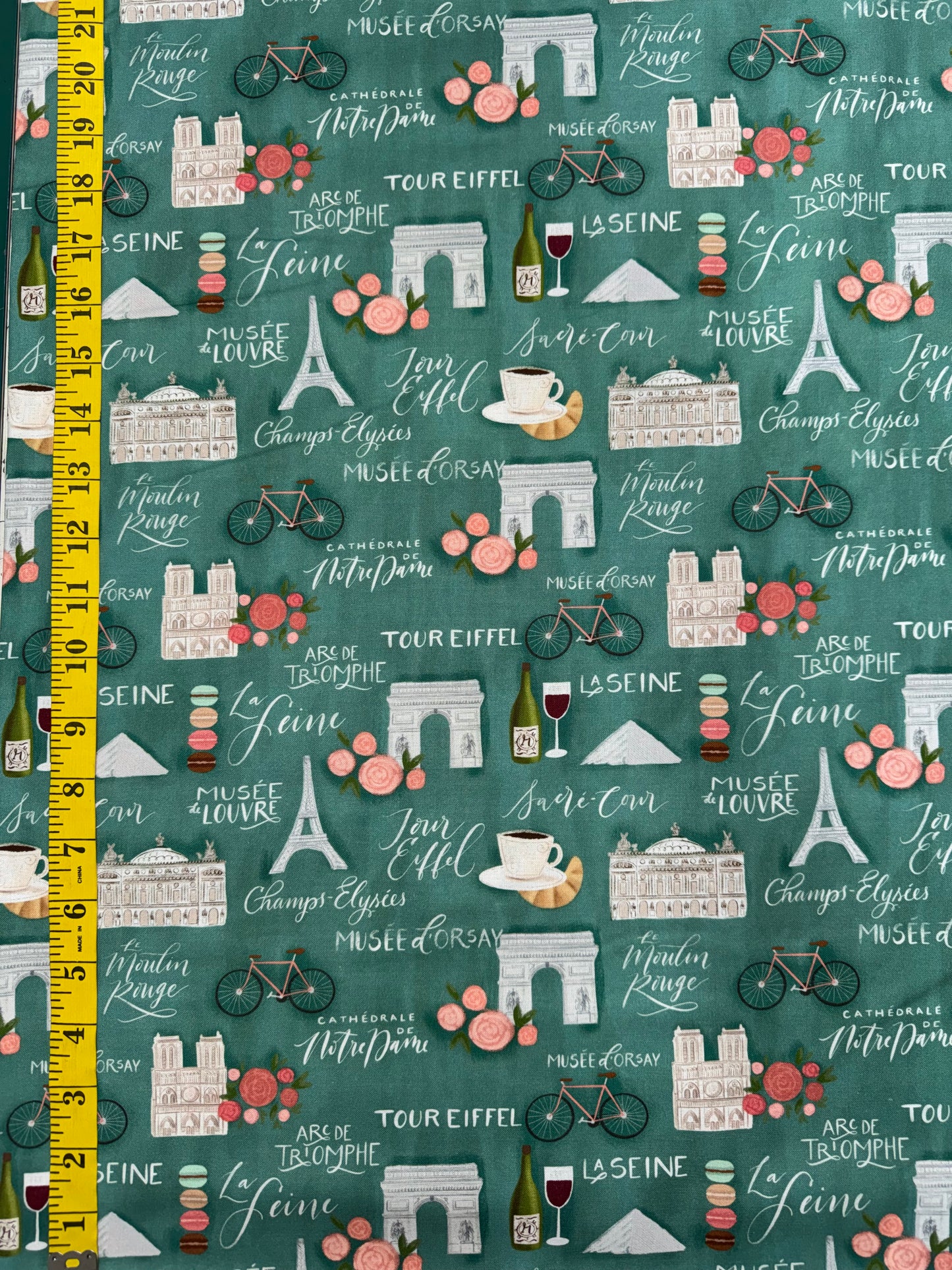 Fleur and Flutter - Paris Sightseeing in Teal
