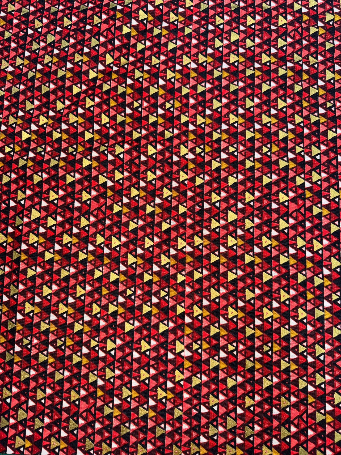 Gustav Klimt Gold and Red Triangles