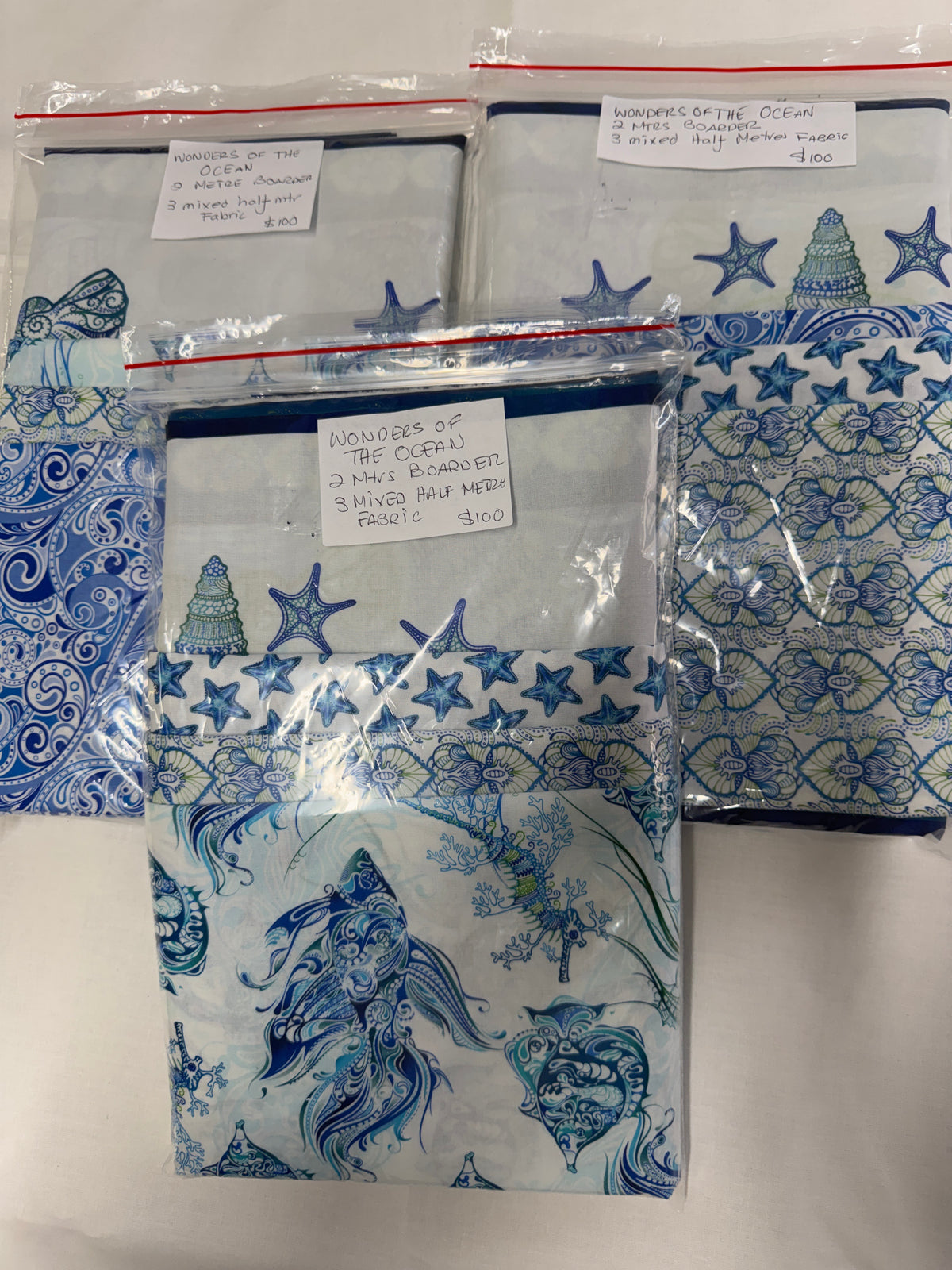 Wonders of the Ocean Border and Fabric Kit by Jason Yenter
