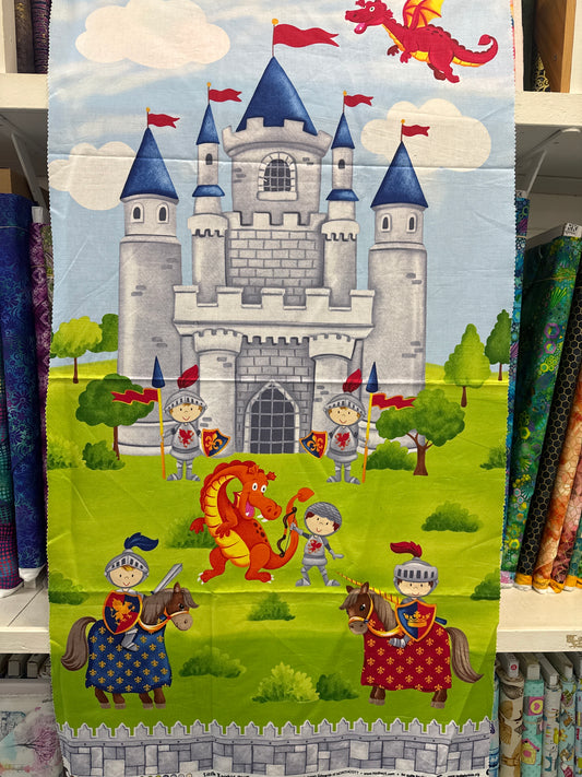 Little Knights Quest Panel Kit with coordinating fabric