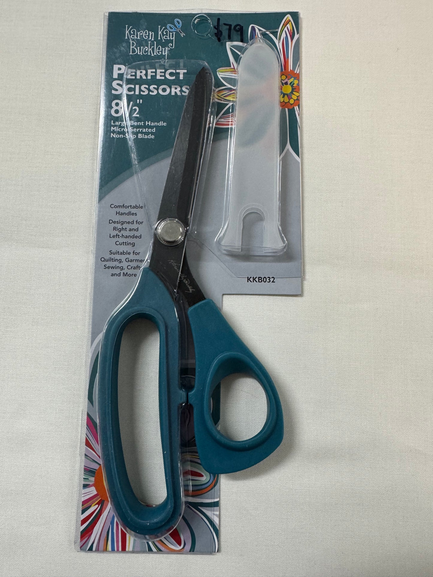 Karen Kay Buckley Perfect Scissors 8.5" Serrated Dark Teal