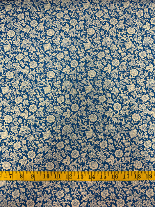 Liberty Fabrics - The Artist's Home Collections - Kelmscott Silhouette Blue