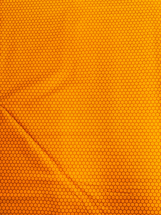 Local Honey Bees - Gold Hexagons