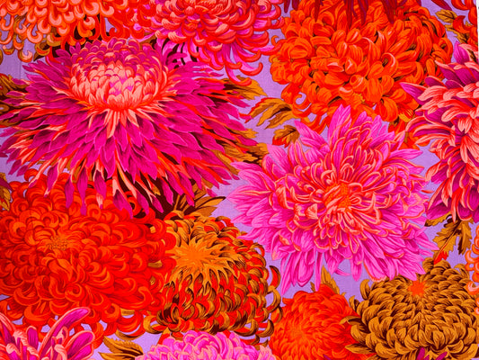 Kaffe Fassett Japanese Chrysanthemum in Pink  5.8m available