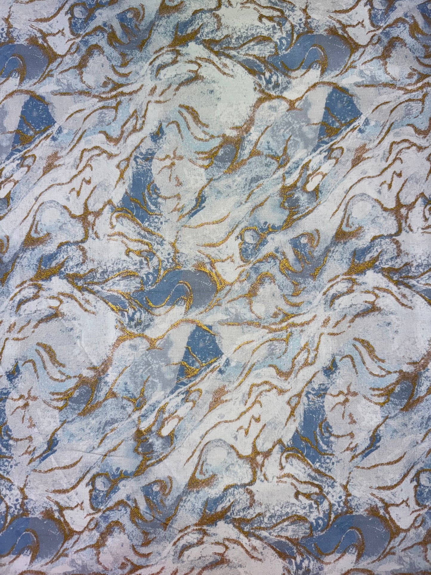 Marbled Earth - Sky with Gold Accents