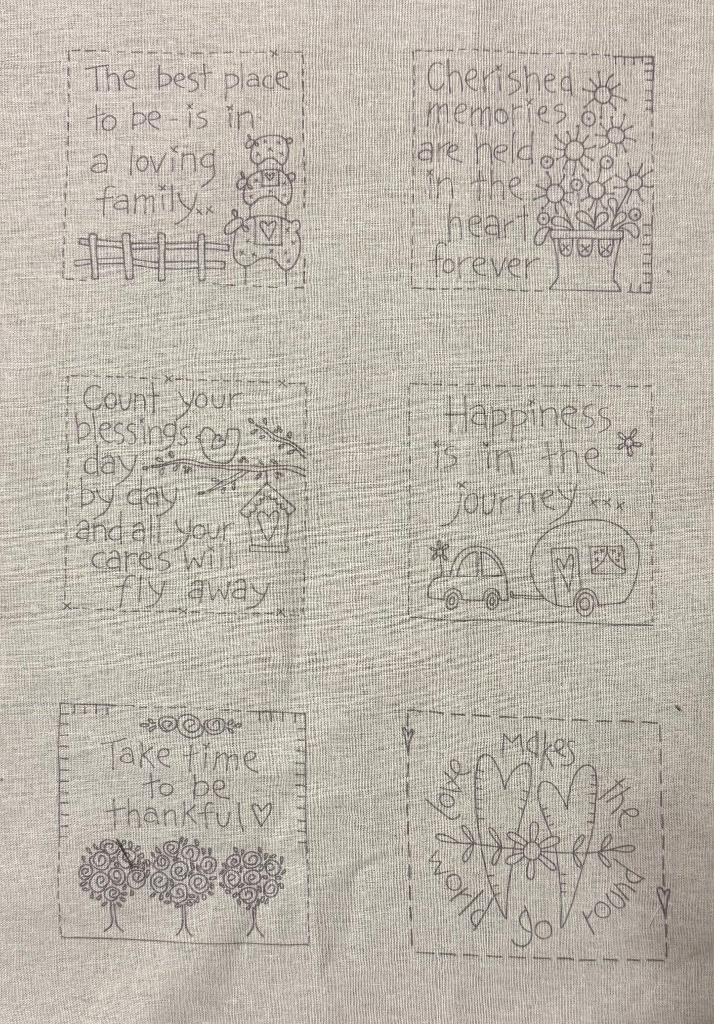 DV7640 Sweet Sentiments Stitchery