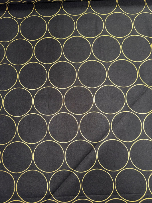 Gold Circles on a black background