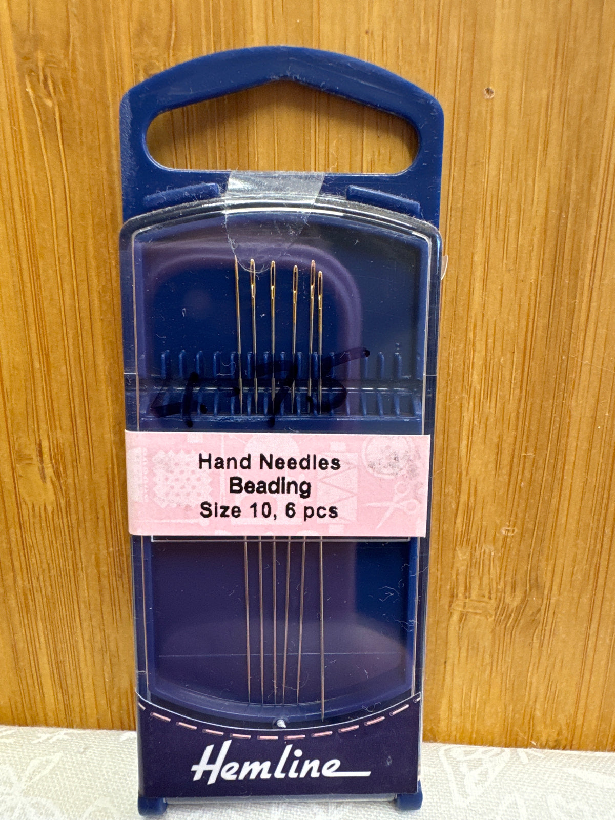 Hemline Hand Needles Beading - Size 10 - 6 pieces