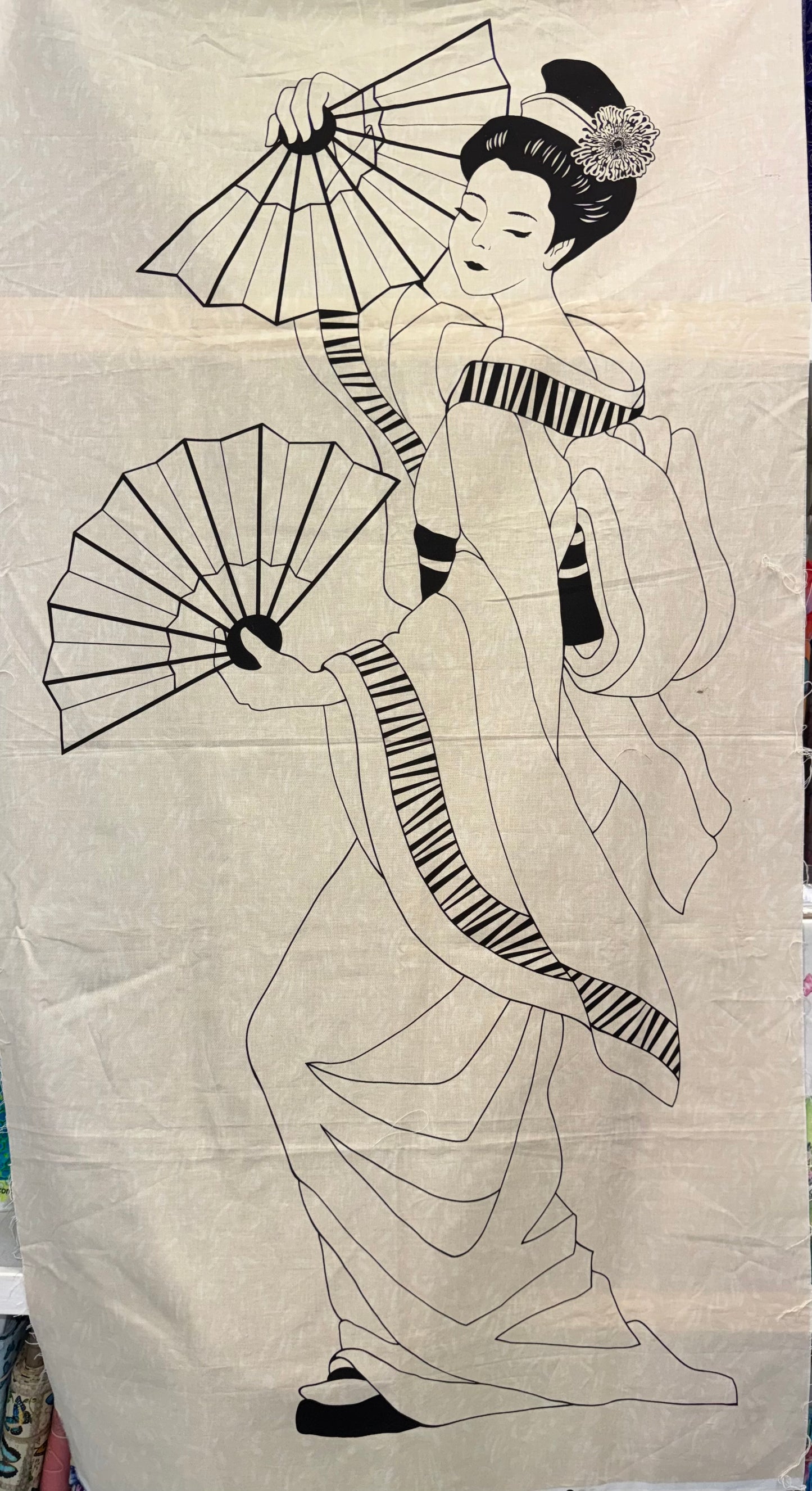 Japanese Graceful Geisha Panel