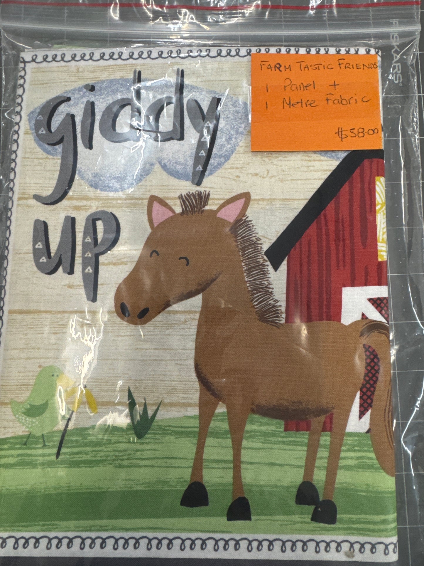 Farm-tastic Friends Panel Kit with 1m coordinating fabric