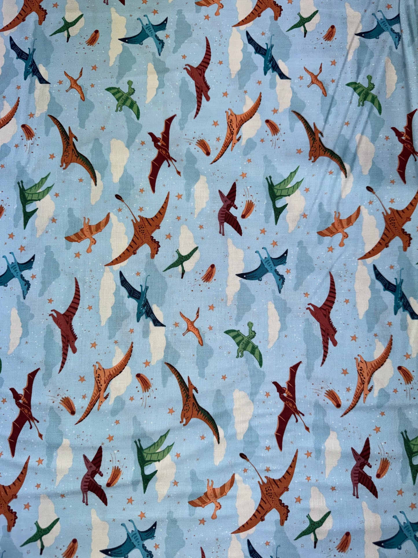Prehistoric Dinosaurs - Flying Dinosaurs on a Sky Background